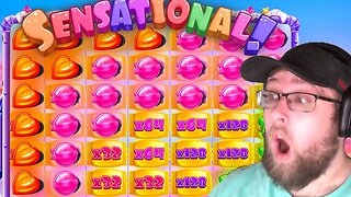 INSANE NEW SUGAR RUSH SLOT PAYS WITH MAX MULTIPLIERS!