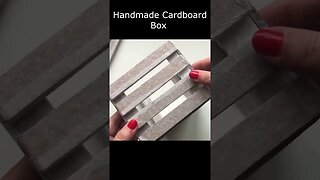 DIY Cardboard idea | imitation of a wooden box made of cardboard