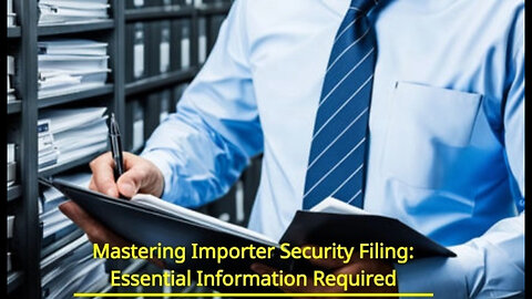 Title: Mastering the Art of Timely and Accurate Importer Security Filing