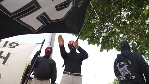 Armed Neo-Nazi Group Blood Tribe confronts LGBTQ Festival in Watertown Wisconsin