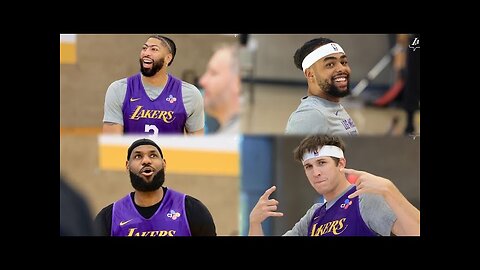 Lakers fairly locked in to one another here in training camp,