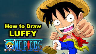 Let's draw Luffy from One Piece