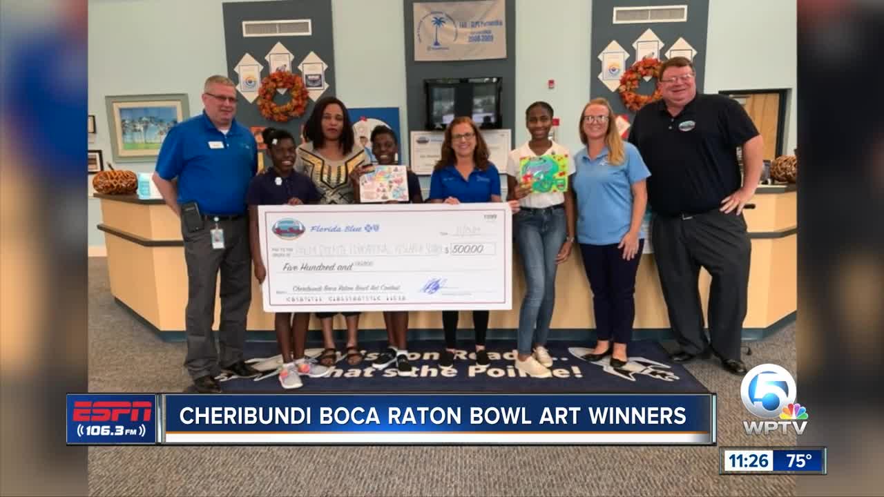 Cheribundi Boca Raton Bowl art winners 11/13