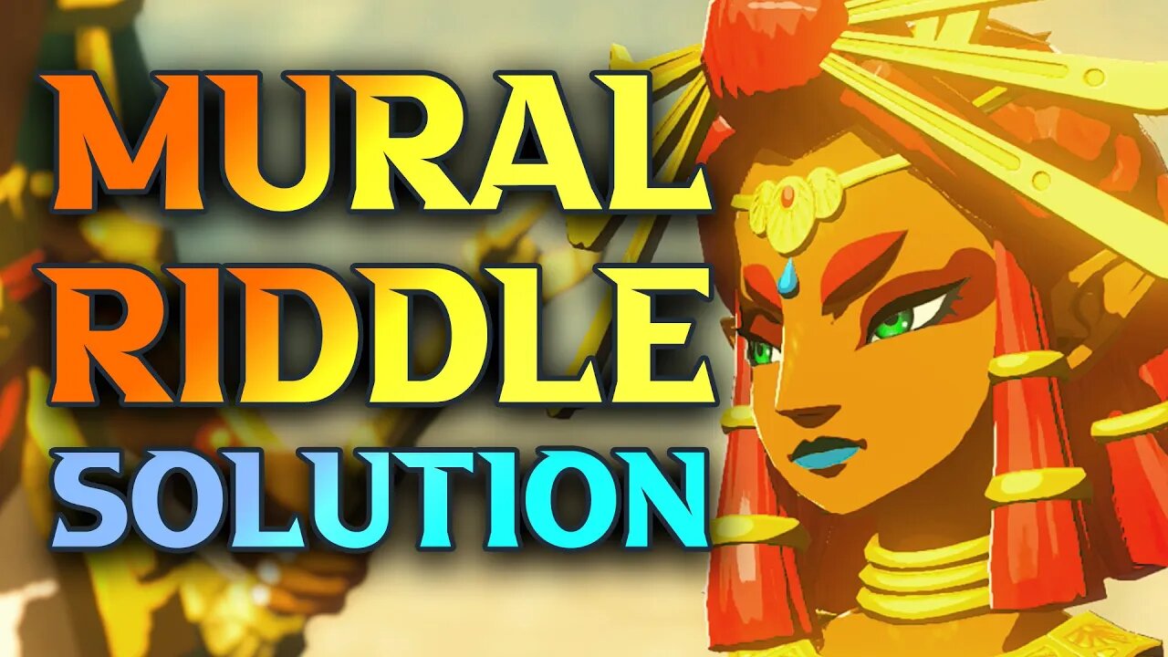 Riju Of Gerudo Town Mural Riddle - Tower/Pillar Puzzle Walkthrough TotK