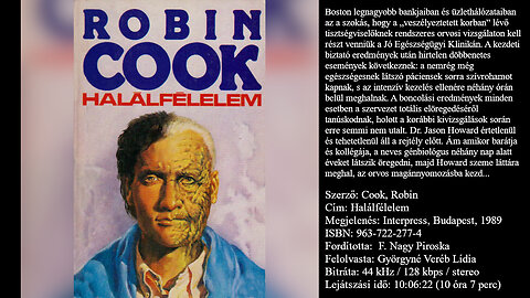Cook, Robin: Halálfélelem. Interpress, Budapest, 1989