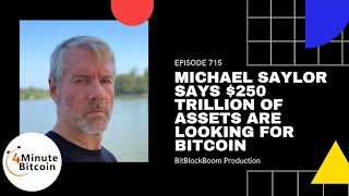 Michael Saylor Says $250 Trillion of Assets Are Looking for Bitcoin