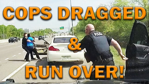 Driver Drags And Runs Over Cops On Video! LEO Round Table S07E18b