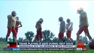 Football Teams Playing it Safe as Heat Wave Continues