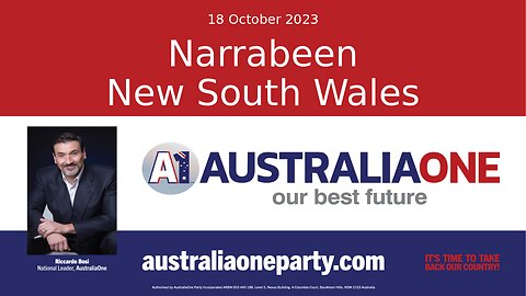 AustraliaOne Party - Narrabeen NSW Information Session (18 October 2023)