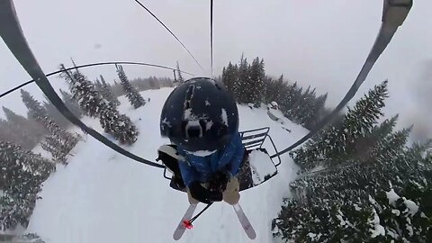 LoFi Skiing at Solitude on Sunrise lift - Insta360 helmet mount