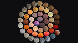 Captivant : les nombreuses couleurs de la Lune en un coup d'oeil !