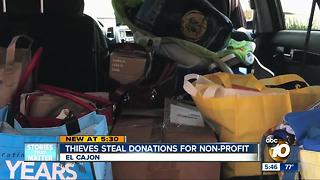 Thieves steal donations for non-profit