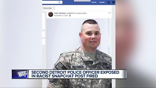 Second Detroit police officer involved in racist Snapchat post fired
