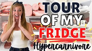 EVERYTHING I Eat in a Month Hypercarnivore diet! Tour of my Fridge, Freezer, & Cabinets
