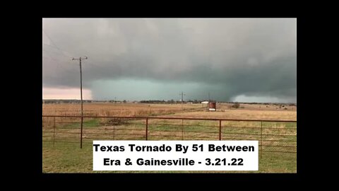 Texas Tornado Storm 3/21/22 - Had No Idea I Was Filming An Actual Tornada - Missed Me By 2 Miles