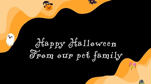 Happy Halloween From Our Pet Family