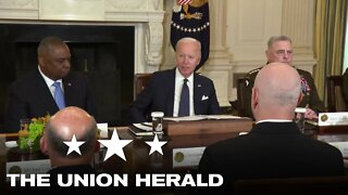 President Biden Meets with Defense Department Leaders