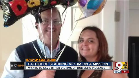 Father of stabbing victim on a mission