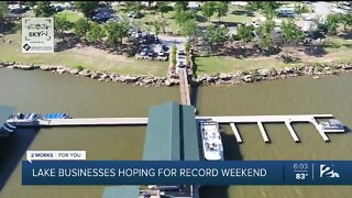 Lakeside businesses hoping for record weekend