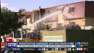 Explosion fire in Northeast Baltimore still under investigation