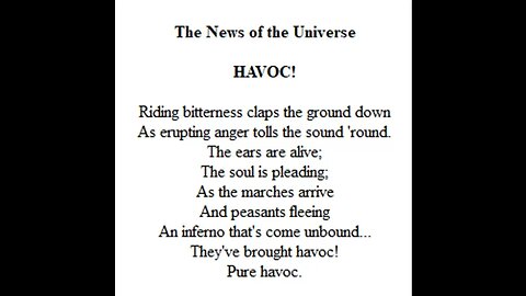 Track 01 Havoc - The News of the Universe