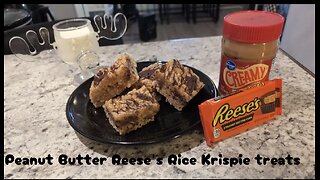 Peanut Butter Reese's Rice Krispies Treats