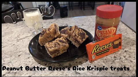 Peanut Butter Reese's Rice Krispies Treats