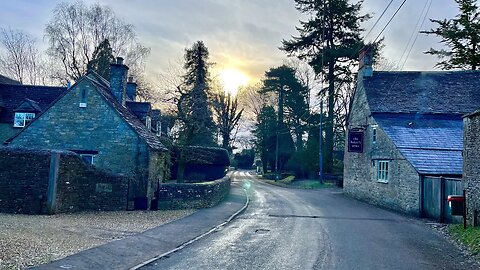 *Early Morning* Frosty Winter Walk in a Quiet English Village