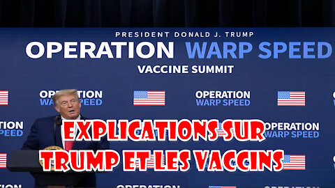 Trump et les vaccins l'optique est importante