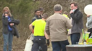 Volunteers clean up nonprofits future home