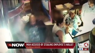 Man accused of stealing wallet from Bubble Room