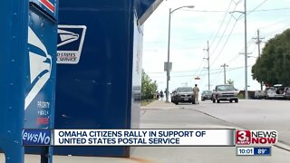 Omaha Citizens Rally in Support of USPS