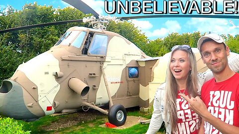 HELICOPTER converted into 2 BEDROOM HOME tour! 🚁 EPIC tiny house conversion!