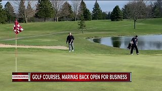 Golf courses, marinas back open for business