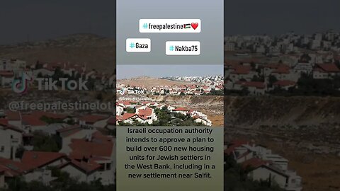 Why are Illegal Communities Being Built On Palestinian Territory Under Israeli Occupation?