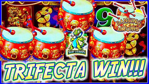 WE HIT THE TRIFECTA! EPIC MOVE TURNS INTO A MAJOR BIG WIN! Dancing Drums Slot