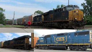 CSX Q214 Autorack/Mixed Freight Train from Fostoria, Ohio June 12, 2021