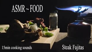 ASMR - COOKING STEAK - Chopping Sounds - Cutting Sounds - Cooking Sounds - ASMR FOOD