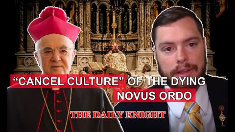 "Cancel Culture" of the dying Novus Ordo