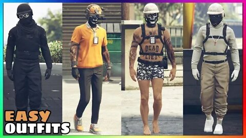 Top 4 Easy To Make Male Tryhard Outfits Using Clothing Glitches #11 (GTA Online)