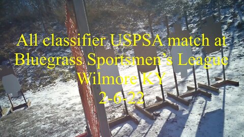 All Classifier USPSA local match