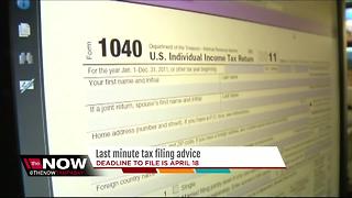 Last minute tax filing advice