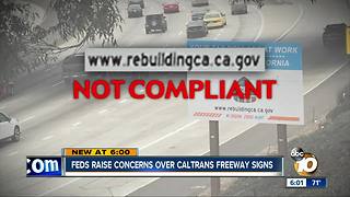 Feds raise concerns over Caltrans freeway signs