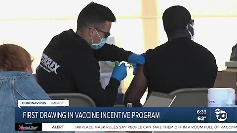 First drawing in California's 'Vax for the Win' incentive program