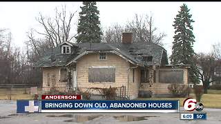 Blight elimination program bringing down abandoned houses in Anderson