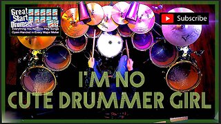 No Cute Drummer Girl * Mirrored Kit Minute: Linear Squared * Larry London