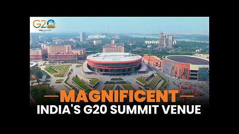EXCLUSIVE video of the Bharat Mandapam at Delhi's Pragati Maidan which will host G20 Summit