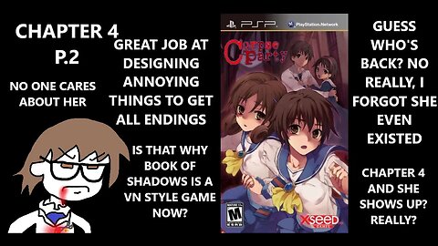 Corpse Party PSP - You Gotta Do Very Specific Things To Get The Other Endings WHY?! Who? | CH4 P.2