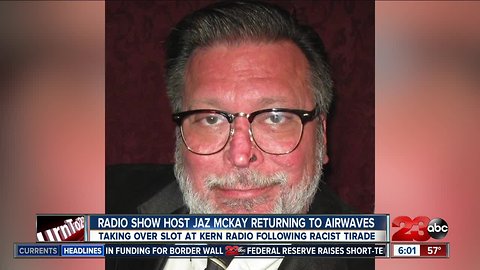 Jaz McKay returning to radio following racist tirade