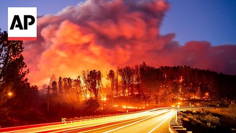 California wildfire sparked by a burning car triples in size in a day